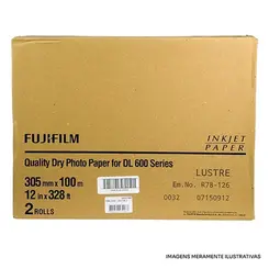 PAPEL FUJI LUSTRE 30,5X100 DL6XX ROLO