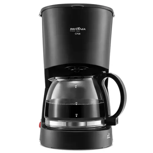 Cafeteira Elétrica Britânia CP28 28 Xícaras 1L 750W 127V Preta