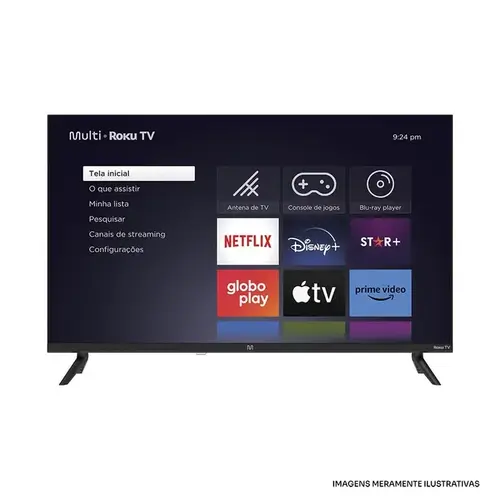 Smart TV Multi TL052M 32" HD Roku TV Wi-Fi Dolby Audio