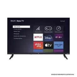 Smart TV Multi TL052M 32" HD Roku TV Wi-Fi Dolby Audio