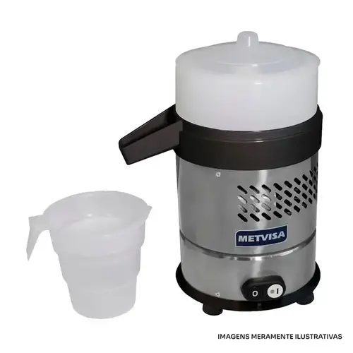 Extrator de Suco Metvisa Alta Rotação 2L 127V Cinza