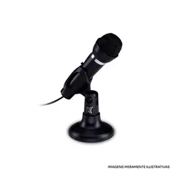 MICROFONE STUDIO MAX P2 3,5MM BLK 600052