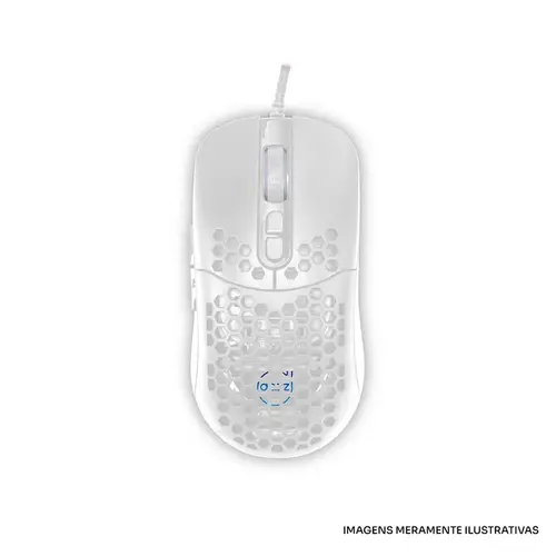 MOUSE GAMER DAZZ HORUS 12000DPI BRANCO