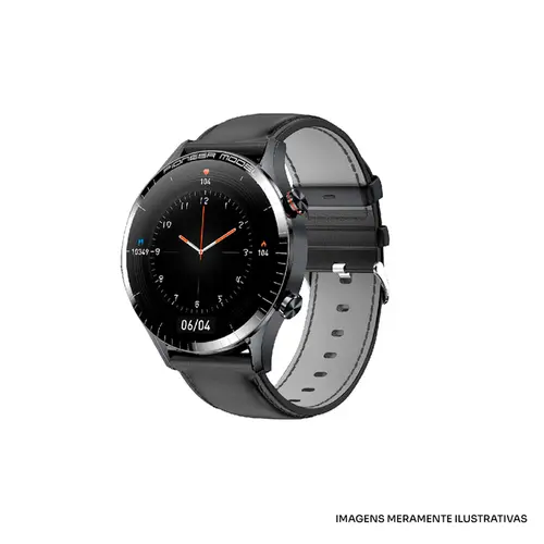 SMARTWATCH LEVEL LVW-50CB BLK/COURO GREY