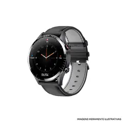 SMARTWATCH LEVEL LVW-50CB BLK/COURO GREY