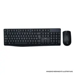 TECLADO E MOUSE MLASER 2.4GHZ USB TC270