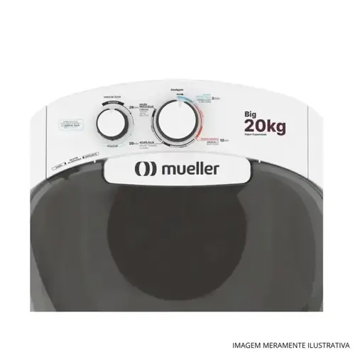 Lavadora Semiautomática Mueller Big 20,1 kg Branca 127V
