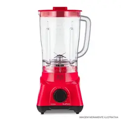 Liquidificador Multi Turbo LQ703 2,3L 700W 127V Vermelho