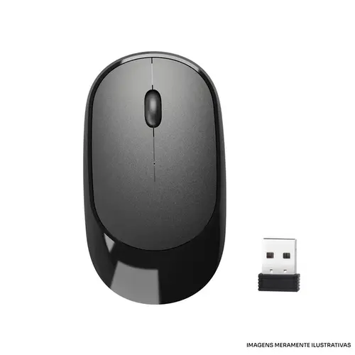 MOUSE BRIGHT S/FIO PRETO MS002