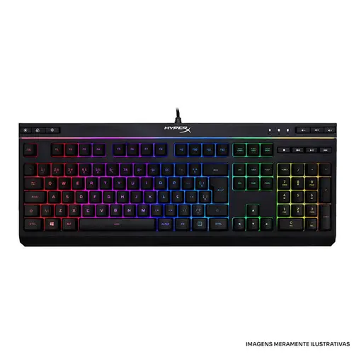 TECLADO HYPERX C/FIO PRETO L650339B