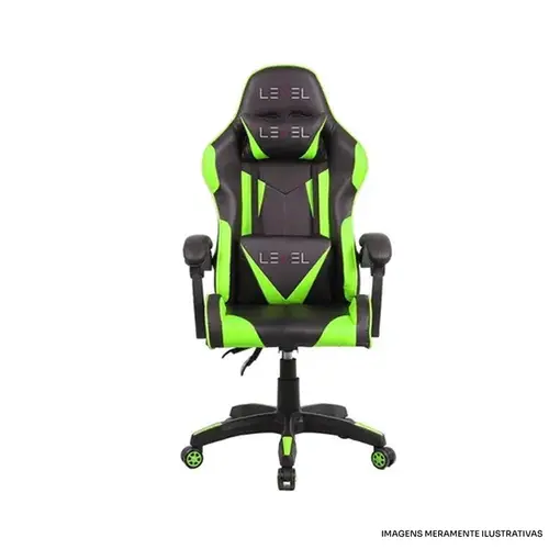 CADEIRA GAMER LEVEL LVC01DN GRN