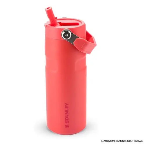 GARRAFA STAN AERO STRAW 470ML CORAL 4100
