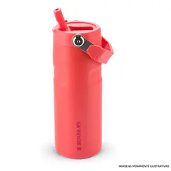 GARRAFA STAN AERO STRAW 470ML CORAL 4100
