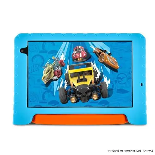 Tablet Multilaser Hot Wheels M8 Wi-Fi 6GB 64GB NB435 Azul