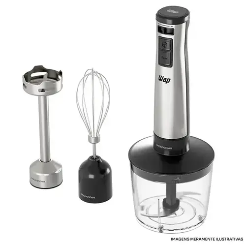 Mixer WAP 3 em 1 WM1 600W 127V Preto e Cinza