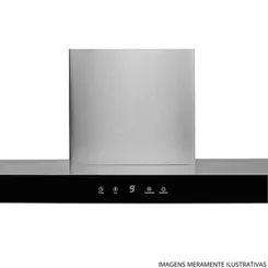 COIFA PARED FISCHER INF 90CM PRETO 22549