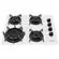 Cooktop Fischer 4 Bocas a Gás Mesa de Vidro Branco Polar Bivolt