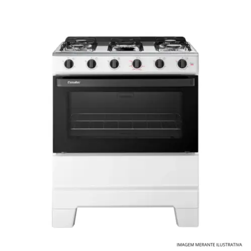 FOGAO ESMALTEC F51SB 5 BOCAS BRANCO 2940