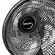 Ventilador de Coluna Mallory Éolo 40cm 6 Pás 126W 127V Preto/Grafite