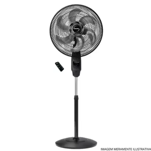 Ventilador de Coluna Mallory Chronos B94401731 40 cm 140W 127V Preto e Grafite