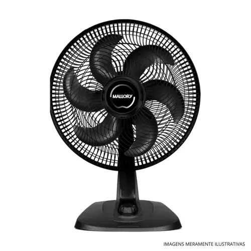 Ventilador 2 em 1 Mallory Turbo Fresh B94401911 40 cm 126W 127V Preto
