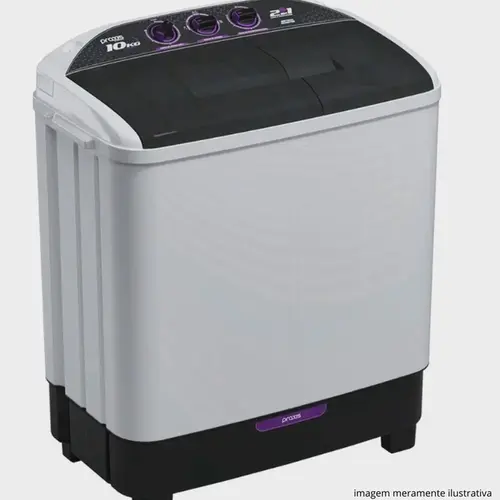 LAVADORA PRAXIS 2 EM 1 10KG BCO 127V