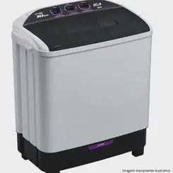 LAVADORA PRAXIS 2 EM 1 10KG BCO 127V