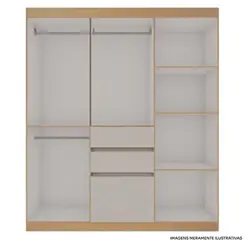 Guarda Roupa Genialflex Berna Freijó e White