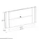 Painel Extensível Mobler Real Branco e Amêndoa