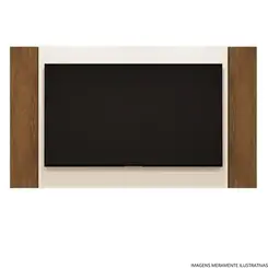Painel Extensível Mobler Fresno Branco e Amêndoa
