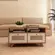 Mesa de Centro Artely Trama Cinamomo e Off White