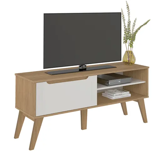 Rack Artely Lotus para TV até 60 Polegadas Cinamomo/Off White