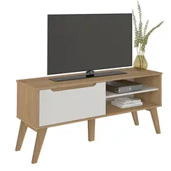 Rack Artely Lotus para TV até 60 Polegadas Cinamomo/Off White