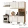 Cozinha com Balcão Nicioli Lemon Freijó e Branco