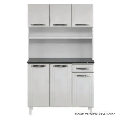 Kit Cozinha Telasul Esmeralda Triplo Branco 820223