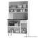 Kit Cozinha Telasul Esmeralda Triplo Branco 820223