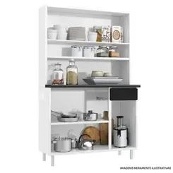 Kit Cozinha Telasul Esmeralda Triplo Preto 820223