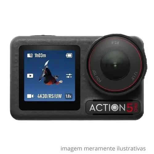 Câmera de Ação DJI Osmo Action 5 Pro DJI213 4K 40MP 47GB Preta