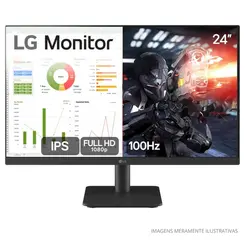 MONITOR GAMER LG 24'' 100HZ FHD 24MS500