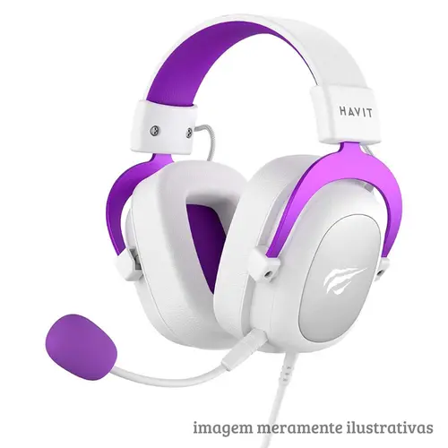 HEADSET HAVIT H2002 WHT/PURPLE