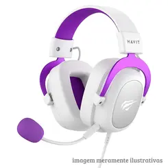 HEADSET HAVIT H2002 WHT/PURPLE