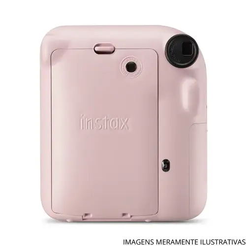 Kit Câmera Instantânea Fujifilm Instax Mini 12 Rosa com Bolsa e 10 Filmes