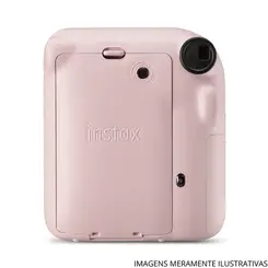 Kit Câmera Instantânea Fujifilm Instax Mini 12 Rosa com Bolsa e 10 Filmes