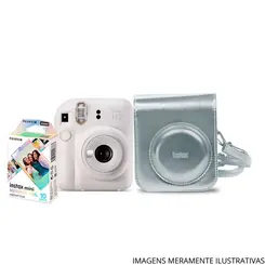 KIT CAMERA FUJI INSTAX MINI 12 BRANCO