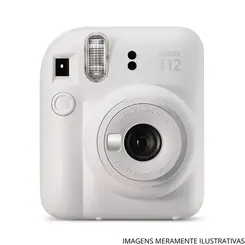 Kit Câmera Instantânea Fujifilm Instax Mini 12 Branca + Filme + Bolsa Prata