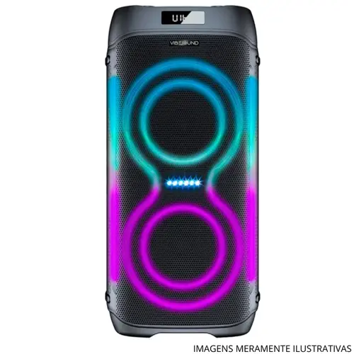 CAIXA DE SOM VIBESOUND V6 BLK VS003