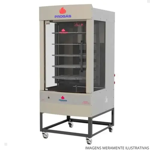 FORNO INDL  PROGAS GIR 70KG PR-242 BIV