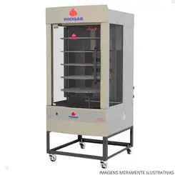 FORNO INDL  PROGAS GIR 70KG PR-242 BIV