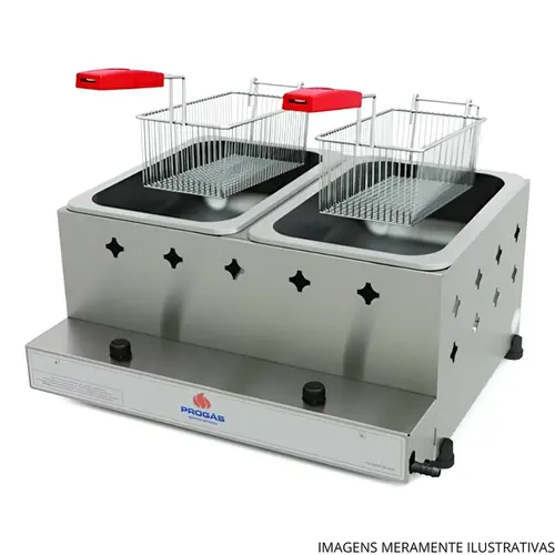 FRITADEIRA A GÁS PROGAS 2 CESTAS PR-20G