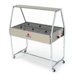 BUFFET TÉRM 6CUBAS VIDRO PROGÁS PRB-06GN